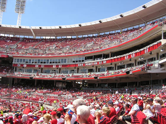 Crowd shot at Great American Ballpark