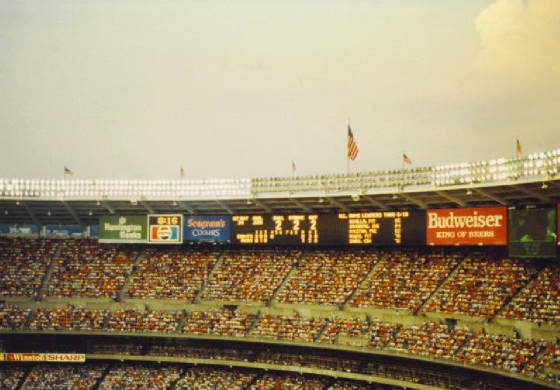 Riverfront's Scoreboard - High atop the outfield
